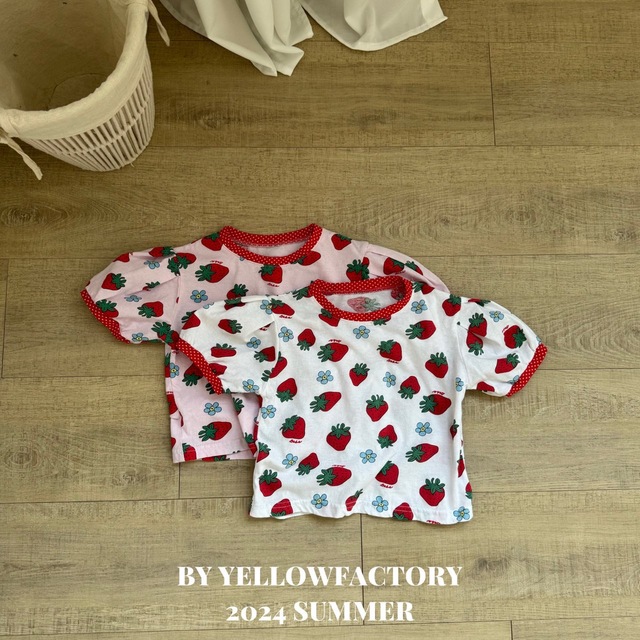 로하다미마켓::키즈 옐로우팩토리 딸기티셔츠(기획)