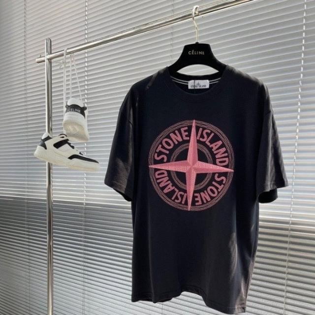 멜로우밤밤::[수입 프리미엄] 스톤아일랜드 스티치자수 콤파스 티셔츠