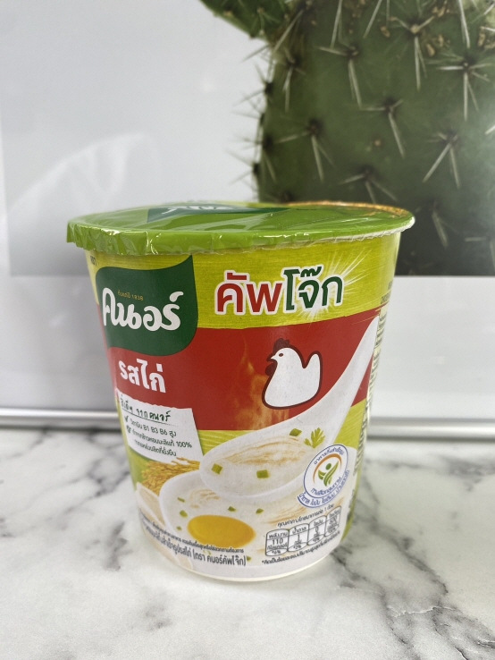 Obba thaimart::คัพโจ๊ก รสไก่ 크노르 치킨수프 컵(쪽까이) 1pc