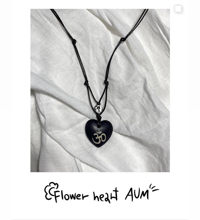 Flower heart AUM