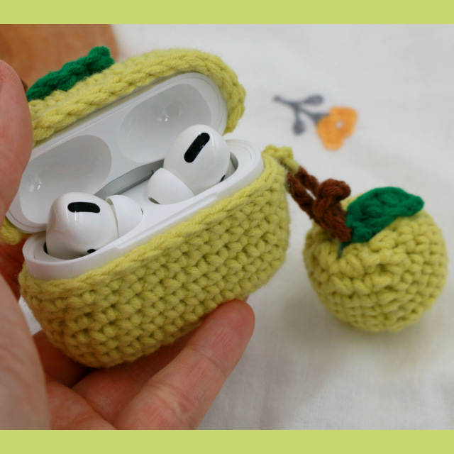 빨강빨강 홍사과 / 초록초록 풋사과 에어팟 뜨개 케이스