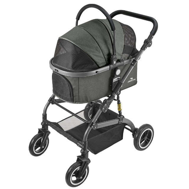 피카노리 프리미엄 애견 유모차 강아지 고양이 리코 PECA1900 카키그레이