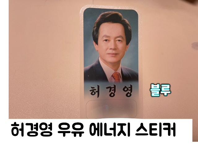 허경영 블레스유 스티커 10장+10장  