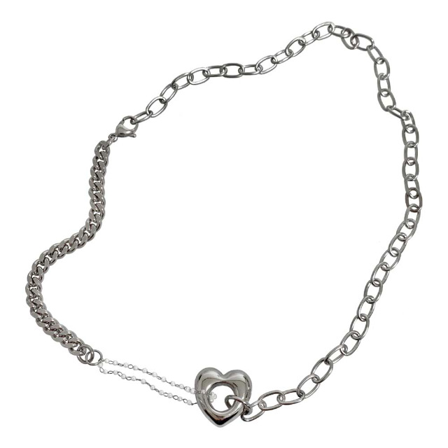 heart hole necklace
