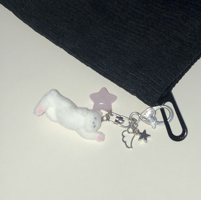 grooming cat keyring