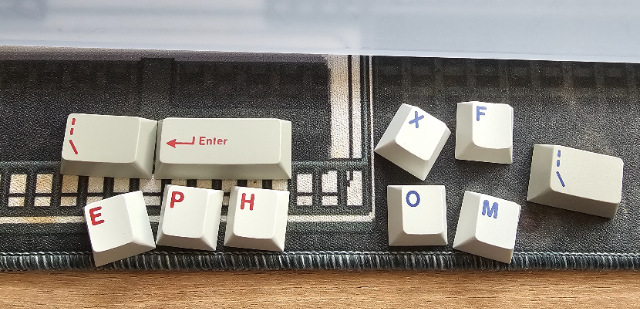 레트로 키캡 예약판매(블랙,블루,레드,청록)