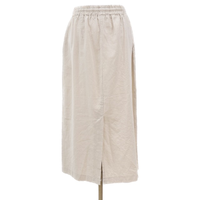 [새상품] 밴딩 h라인 린넨 롱 스커트