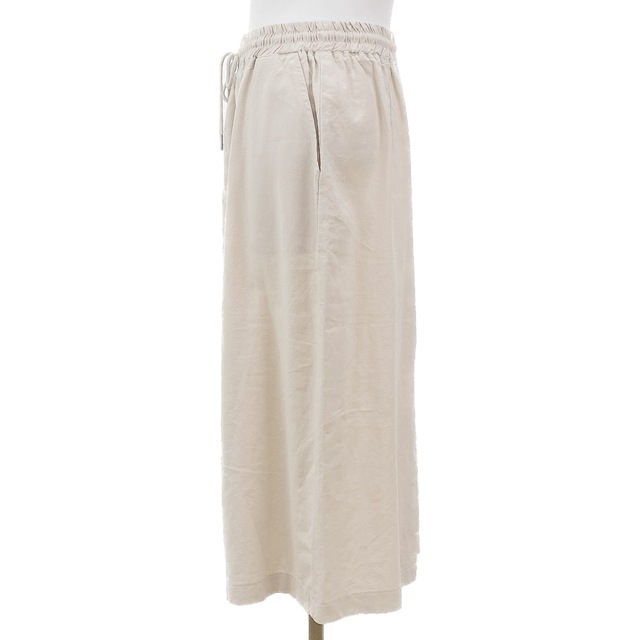 [새상품] 밴딩 h라인 린넨 롱 스커트