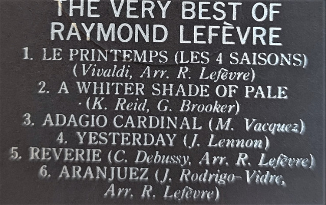  THE VERY BEST OF RAYMOND LEFEVRE 