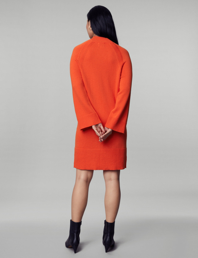 jaeger Wool Rich Jumper Dress with Cashmere