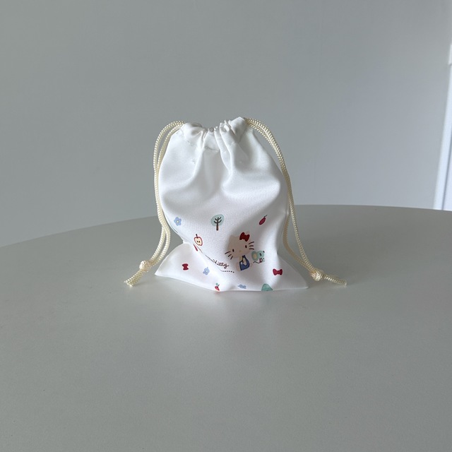 키티 복주머니 파우치