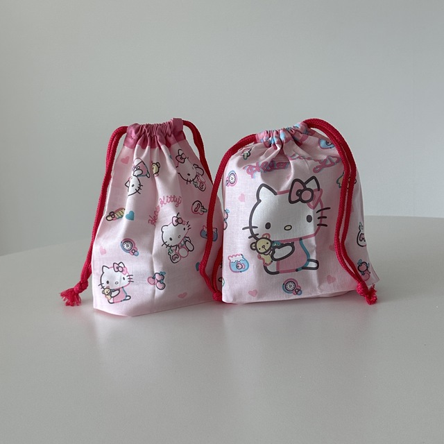 키티 주머니 파우치2set