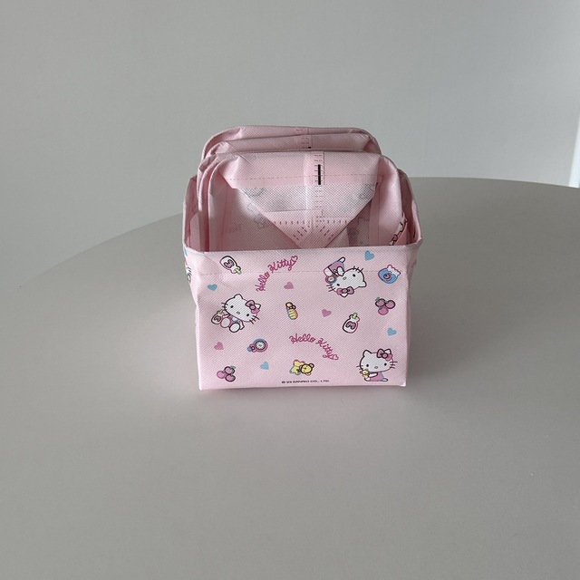 키티 접이식 수납함