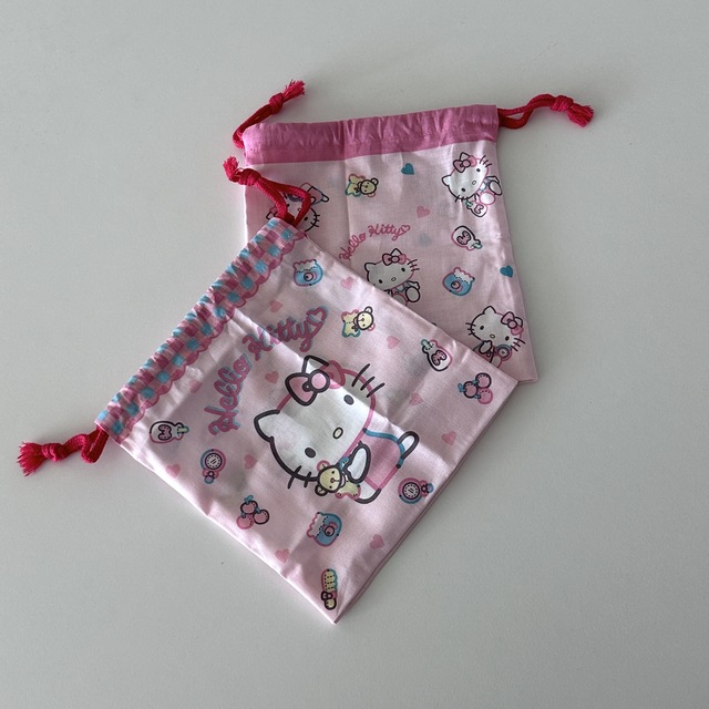 키티 주머니 파우치2set