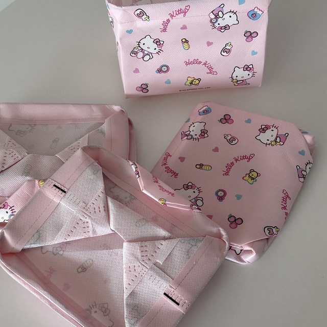 키티 접이식 수납함