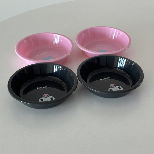 마이멜로디 쿠로미 4p 그릇