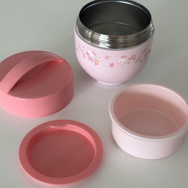 키티 핸들 보온 도시락(540ml)