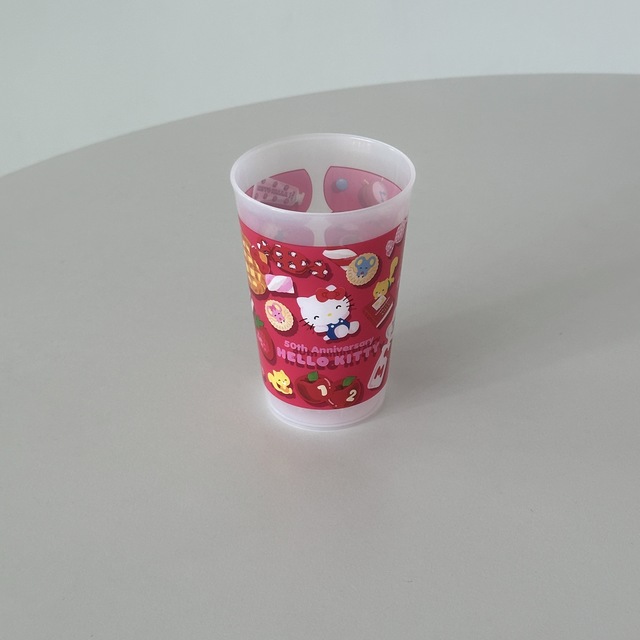 키티 50th 롱롱 컵