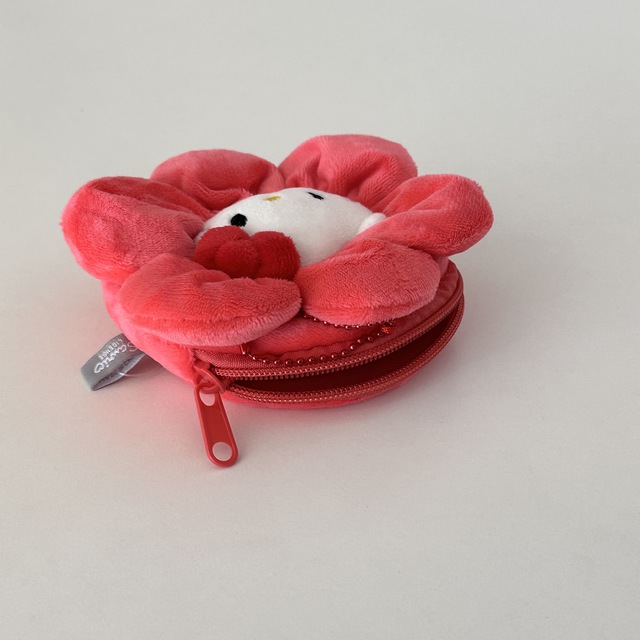 키티 플라워 파우치 키링