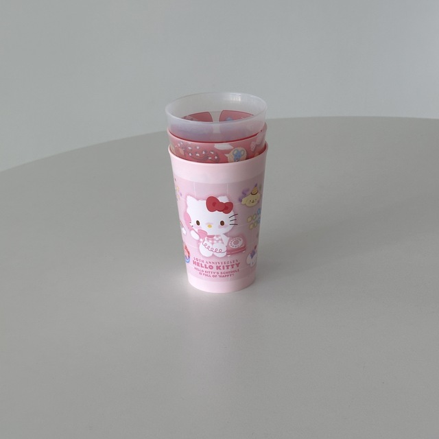 키티 50th 롱롱 컵