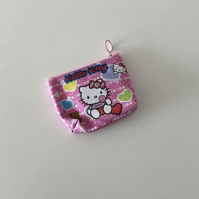 키티 고전 키링파우치