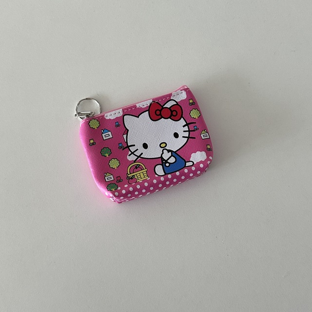 키티 고전 키링파우치