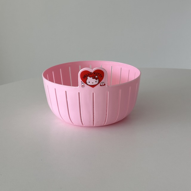 키티 야채 채반(핑크)