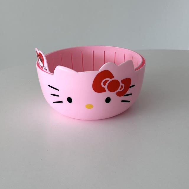 키티 야채 채반(핑크)