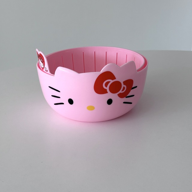 키티 야채 채반(핑크)