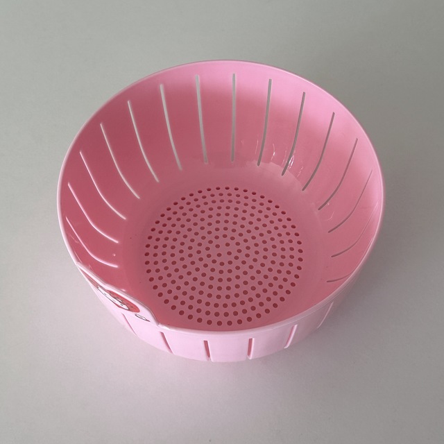 키티 야채 채반(핑크)