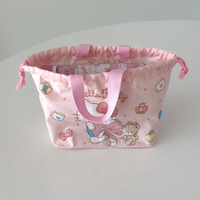 키티 리본 주머니 
