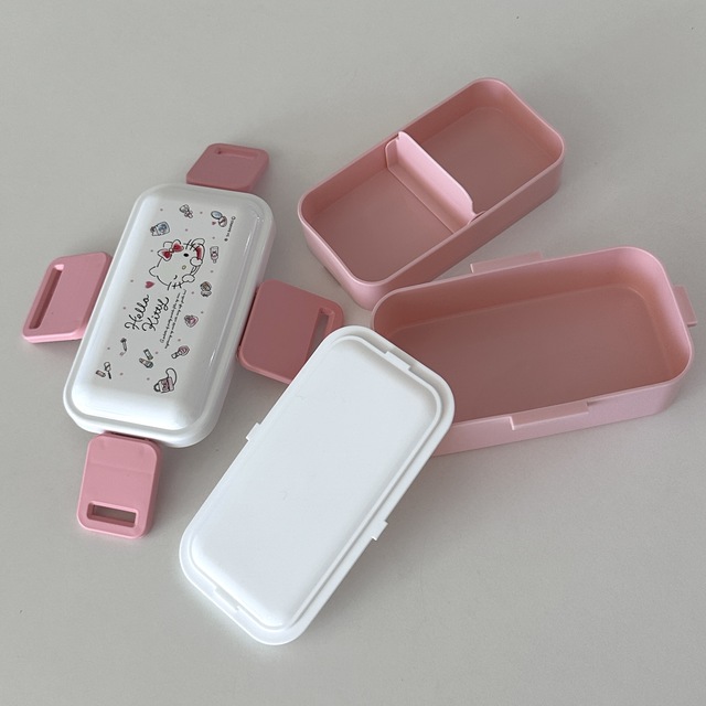 키티 리본 2단 도시락(600ml)