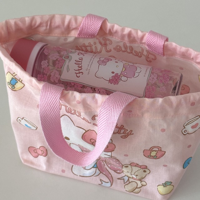 키티 리본 주머니 