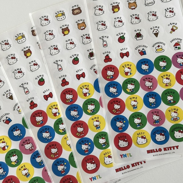 키티 칭찬스티커set