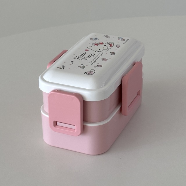 키티 리본 2단 도시락(600ml)