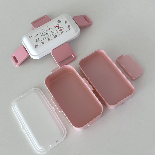 키티 리본 2단 도시락(600ml)