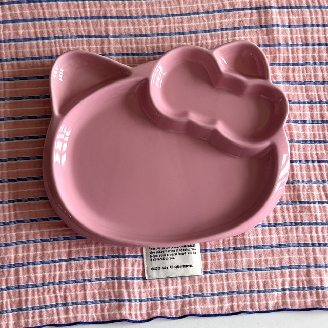 키티 고전 하트 페이스 식판