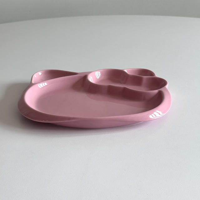 키티 고전 하트 페이스 식판