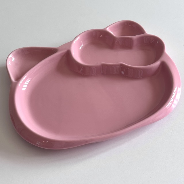 키티 고전 하트 페이스 식판