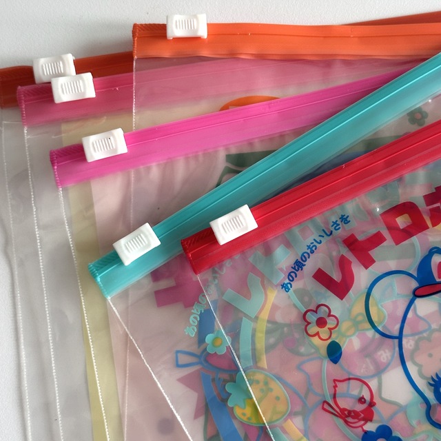 일본 고전 레트로 지퍼백 set