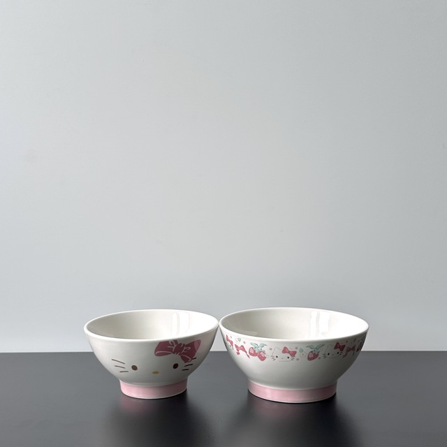 키티 스트로베리 공기 대접 set