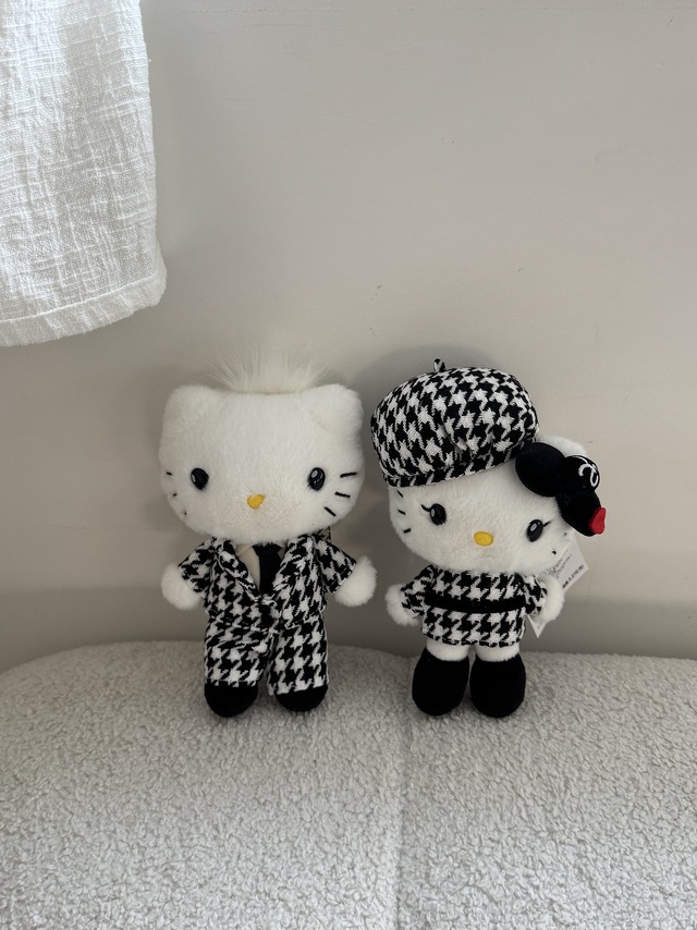 키티 커플룩 인형 키링
