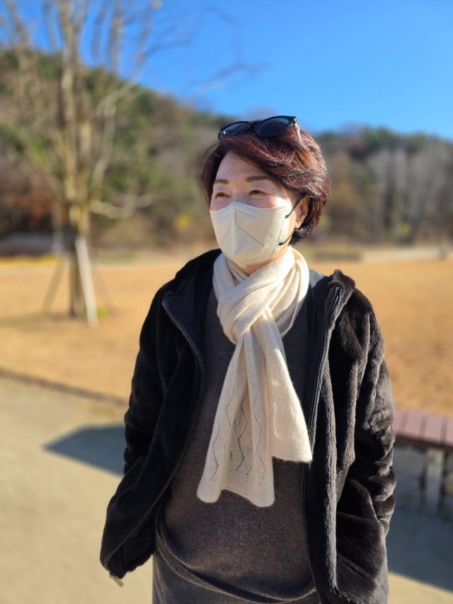 캐시미어100 (하단) 물결 머플러