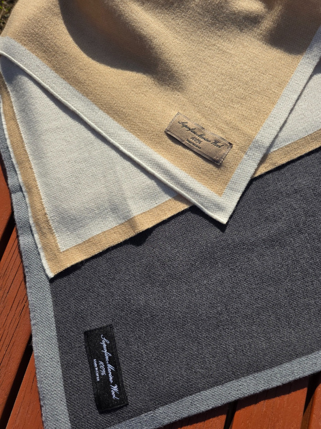 (강력추천) 수퍼파인메리노 울100 양면 머플러