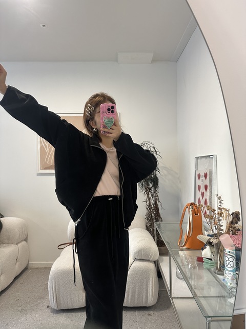 카인  집업 골덴 스커트세트